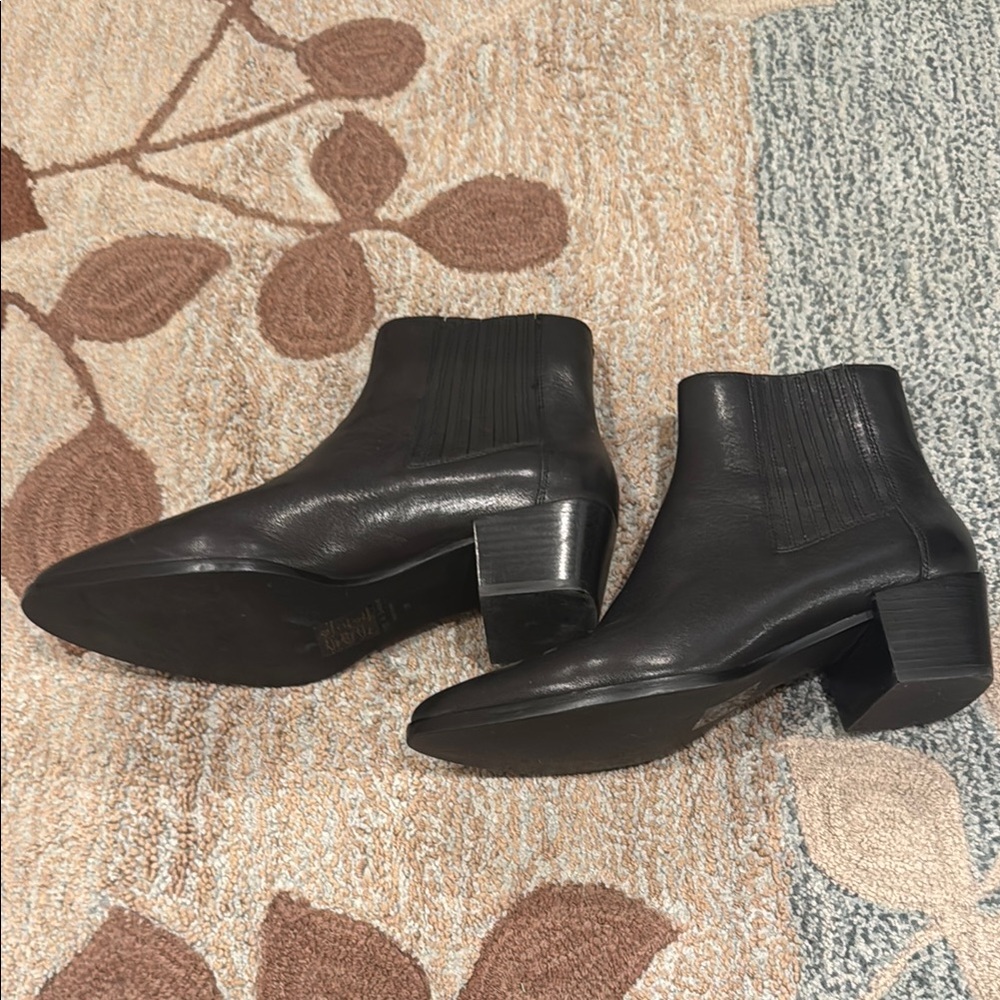 Rag and Bone Heeled Black Leather Booties Women’s Size 38
